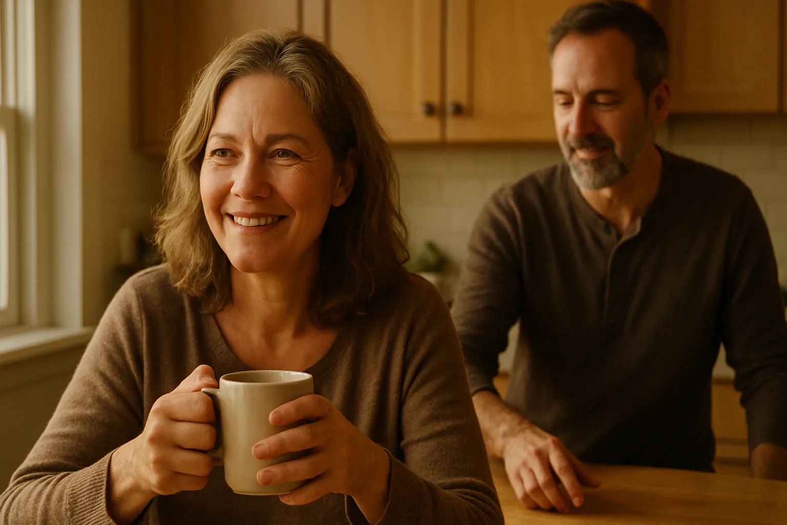 Morning ease — a morning that arrived differently for both of them