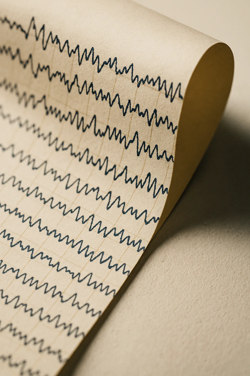 EEG waveform readout from sleep research