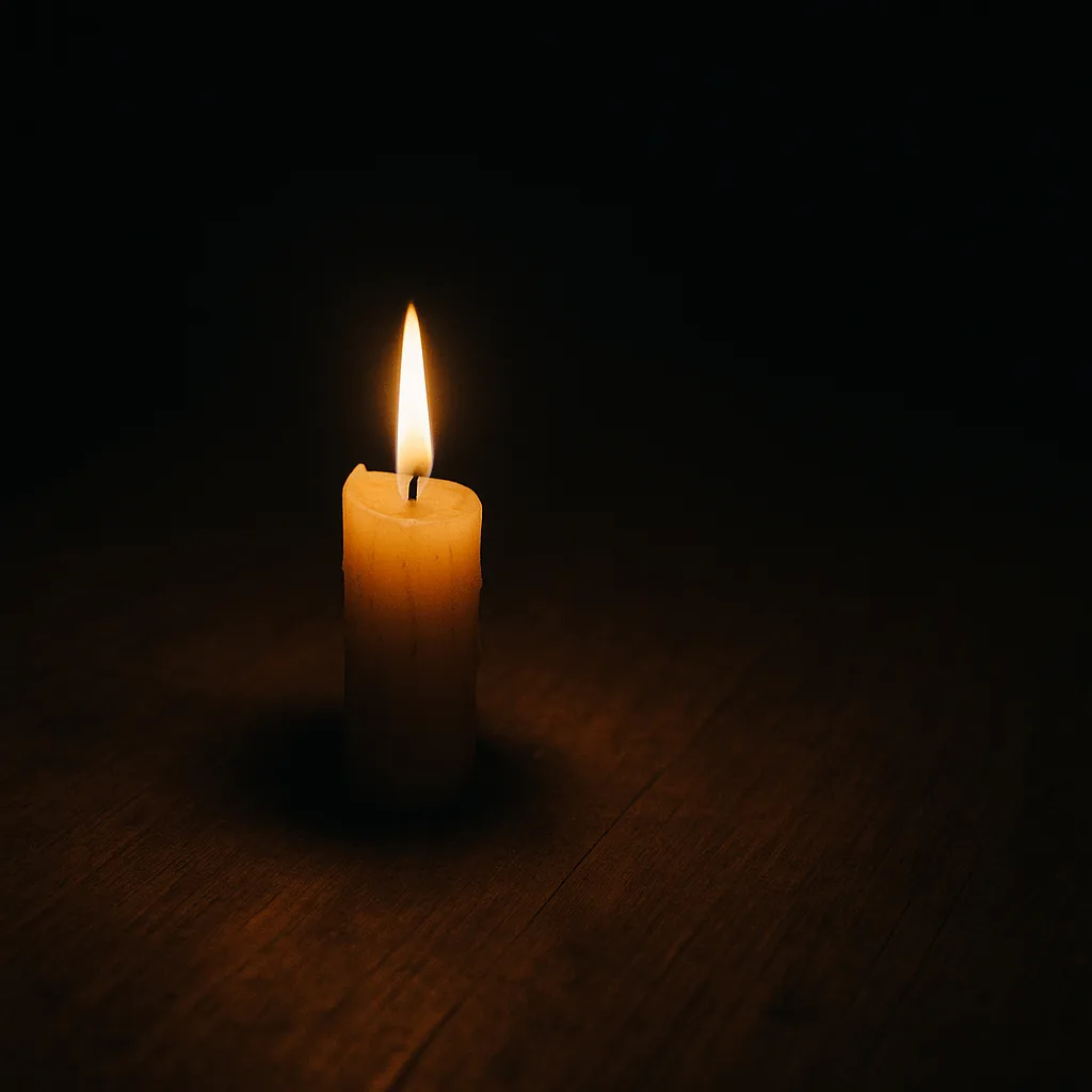 Nightly candle ritual